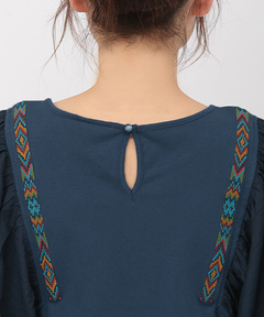 チチカカ |ギャザースリーブプルオーバー