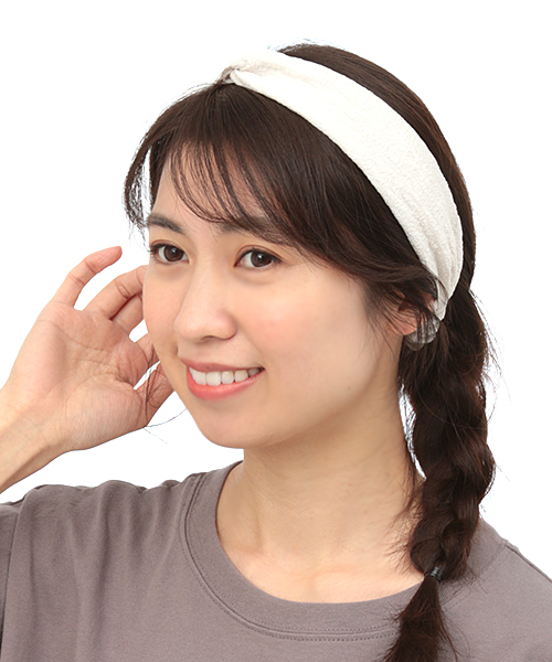 ムジボリュームヘアバンド / ヘアバンド | エスニック