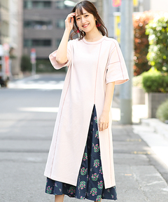 チチカカ |ステッチカラーハニカムワンピース