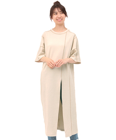 チチカカ |ステッチカラーハニカムワンピース