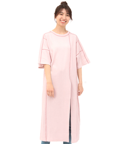 チチカカ |ステッチカラーハニカムワンピース