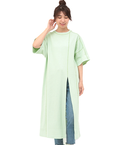 チチカカ |ステッチカラーハニカムワンピース