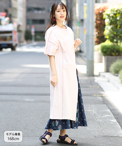 チチカカ |ステッチカラーハニカムワンピース