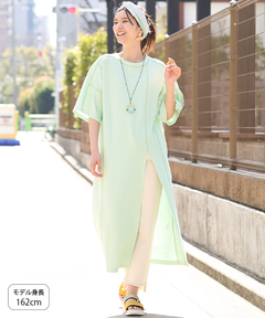 チチカカ |ステッチカラーハニカムワンピース