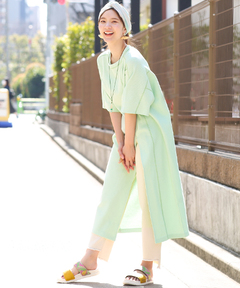 チチカカ |ステッチカラーハニカムワンピース