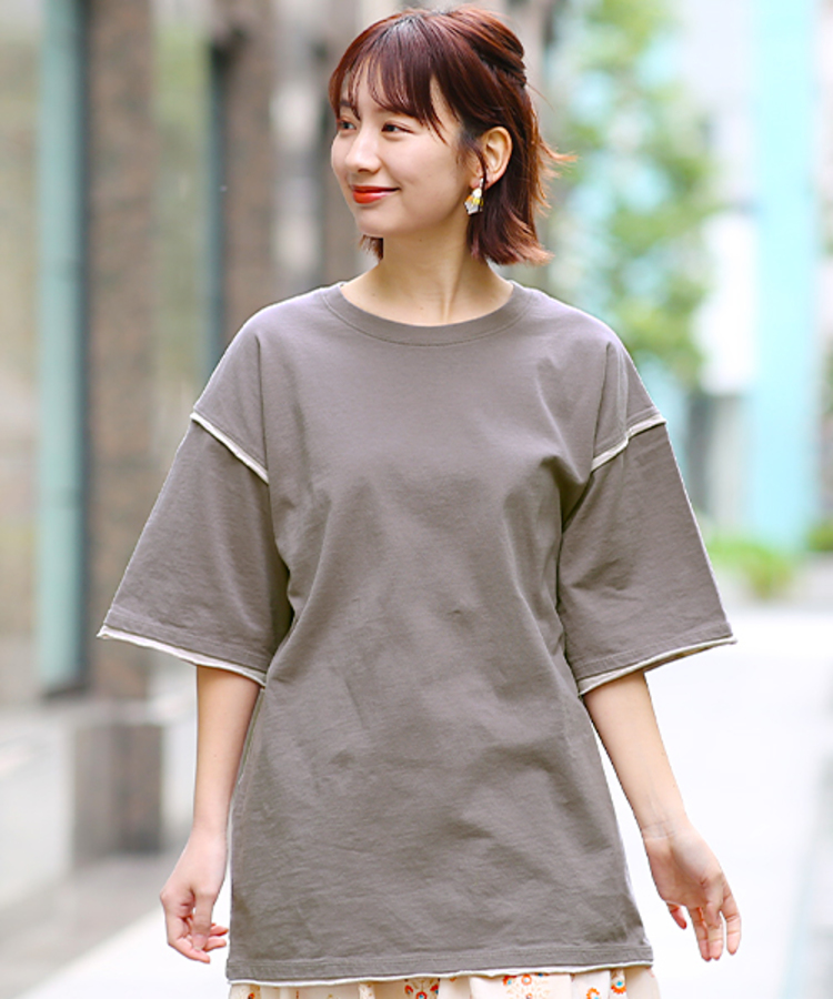 チチカカ |バイカラーサンドTシャツ