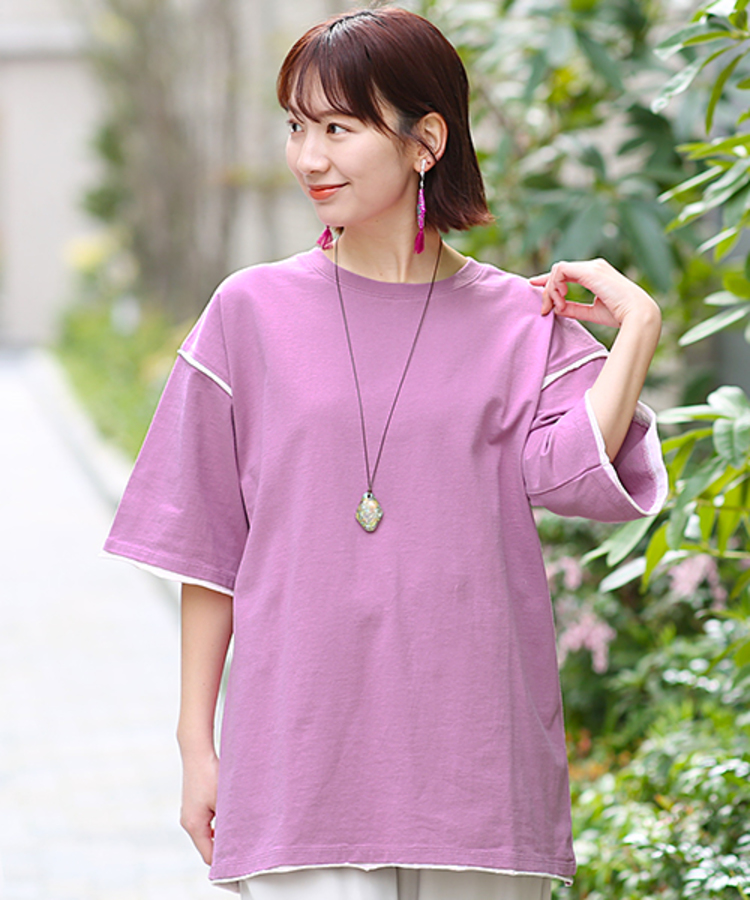 チチカカ |バイカラーサンドTシャツ