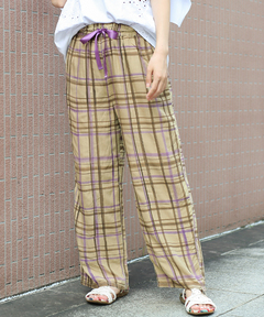 チチカカ |ハンドペイントチェックパンツ