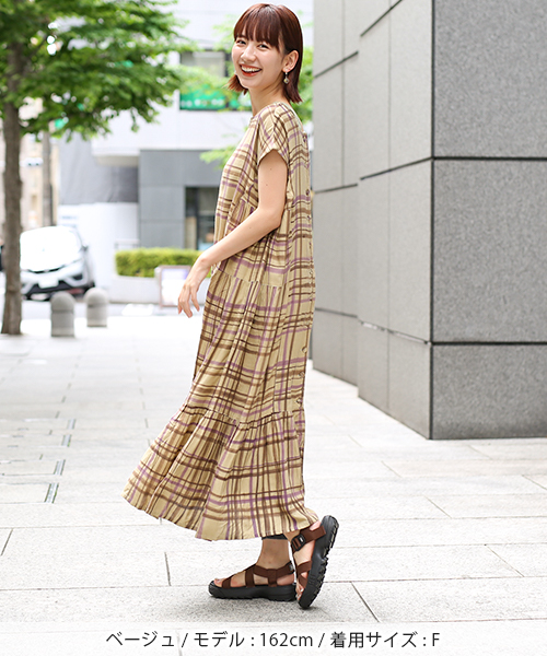 22sale ワンピース 通販 Paypayモール ハンドペイントチェックワンピース Zozotown Paypayモール店 格安新品 Dermalaserkpw Com