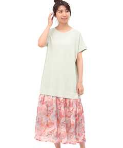 チチカカ |シーボタニカルシフォンプリントワンピース