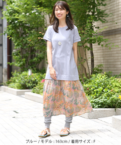 チチカカ |シーボタニカルシフォンプリントワンピース