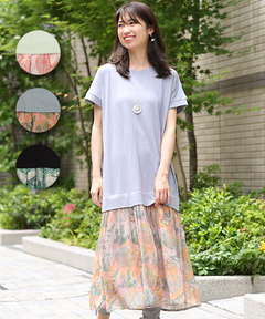 チチカカ |シーボタニカルシフォンプリントワンピース