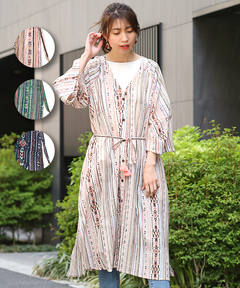 チチカカ |ナバホストライプブロックワンピース