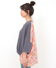 チチカカ |クロシェブロックプリントプルオーバー