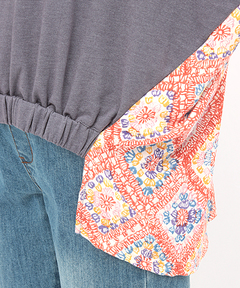 チチカカ |クロシェブロックプリントプルオーバー