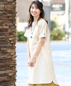 チチカカ |ワンポイント刺繍Tシャツワンピース