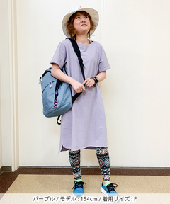 チチカカ |ワンポイント刺繍Tシャツワンピース