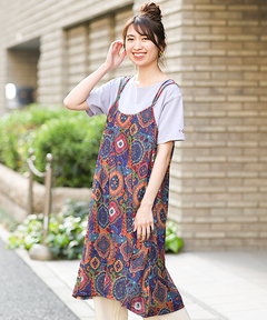 チチカカ |オーナメントパッチキャミワンピース