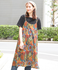 チチカカ |オーナメントパッチキャミワンピース