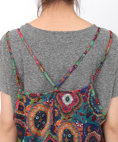 チチカカ |オーナメントパッチキャミワンピース