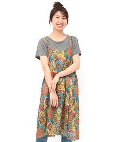 チチカカ |オーナメントパッチキャミワンピース