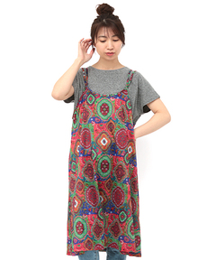 チチカカ |オーナメントパッチキャミワンピース