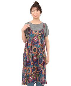 チチカカ |オーナメントパッチキャミワンピース