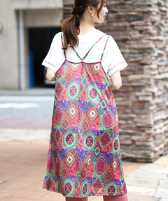 チチカカ |オーナメントパッチキャミワンピース