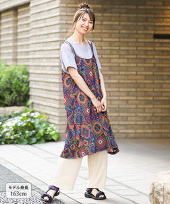 チチカカ |オーナメントパッチキャミワンピース