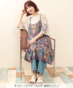 チチカカ |オーナメントパッチキャミワンピース