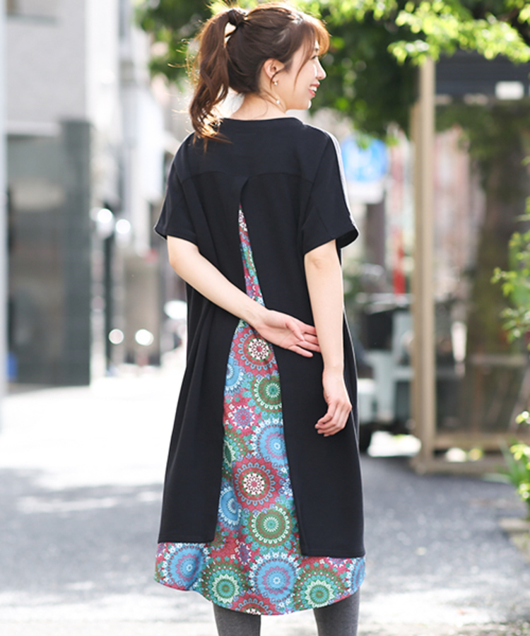 チチカカ |グラデサークルコンビワンピース