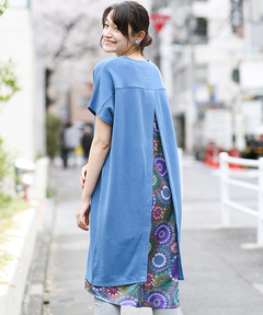 チチカカ |グラデサークルコンビワンピース