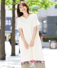 チチカカ |グラデサークルコンビワンピース