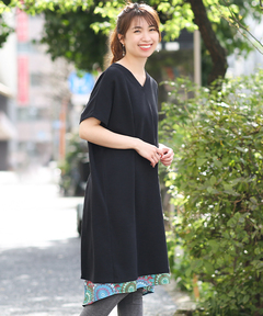 チチカカ |グラデサークルコンビワンピース