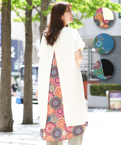 チチカカ |グラデサークルコンビワンピース