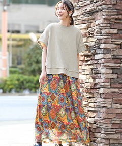 チチカカ |オーナメントパッチドッキングワンピース