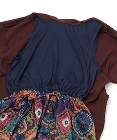 チチカカ |オーナメントパッチドッキングワンピース