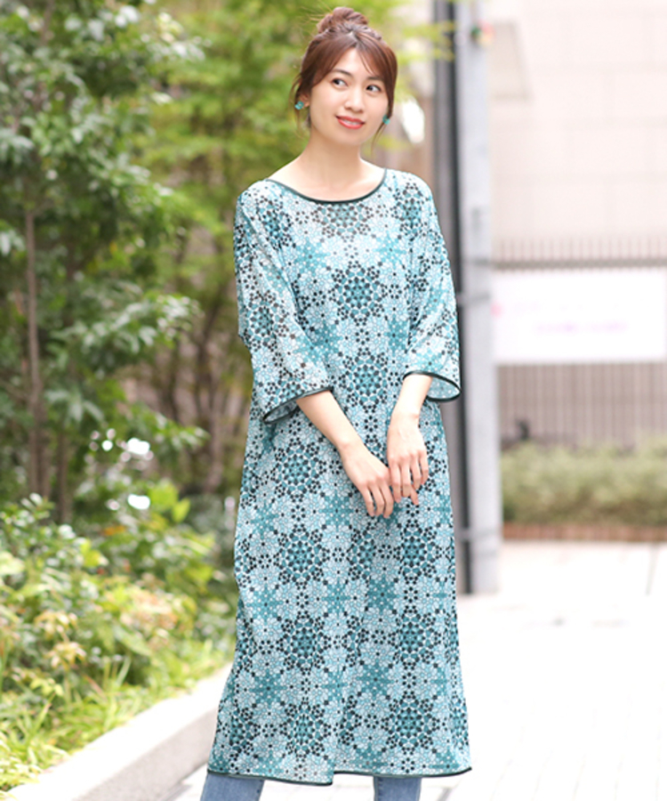 チチカカ |バティックタイルワンピース