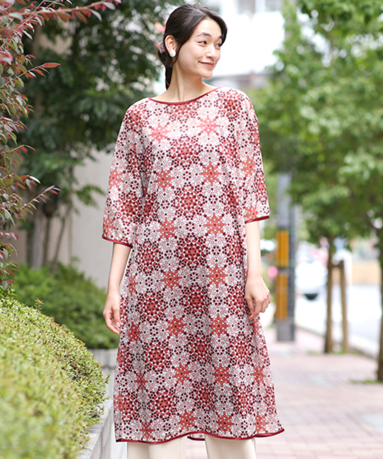 チチカカ |バティックタイルワンピース