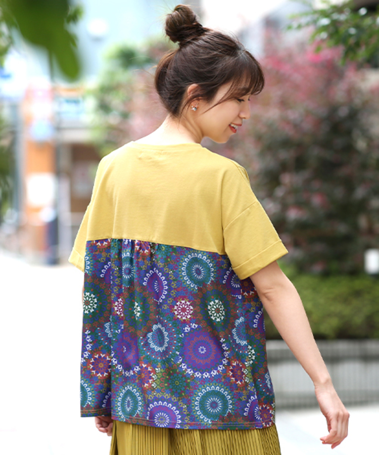 チチカカ |グラデサークルコンビプルオーバー