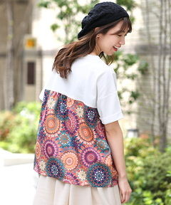 チチカカ |グラデサークルコンビプルオーバー