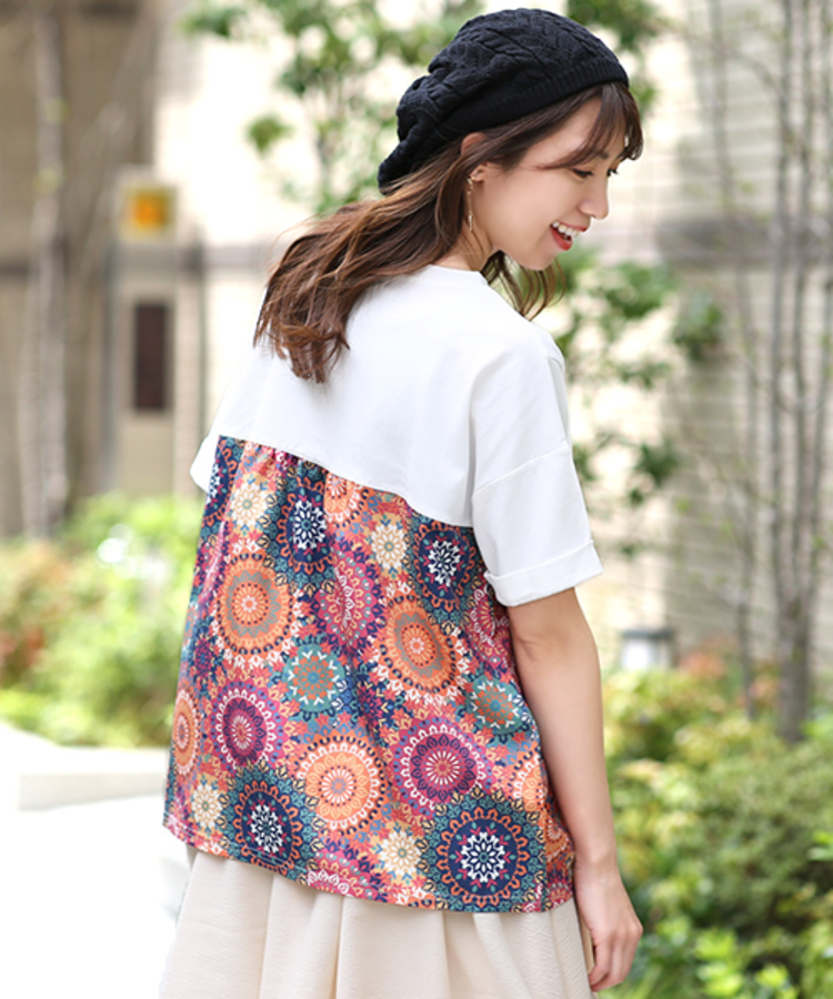 チチカカ |グラデサークルコンビプルオーバー