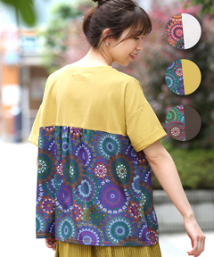 チチカカ |グラデサークルコンビプルオーバー