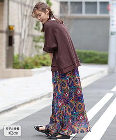 チチカカ |オーナメントパッチドッキングワンピース(大きいサイズ)　