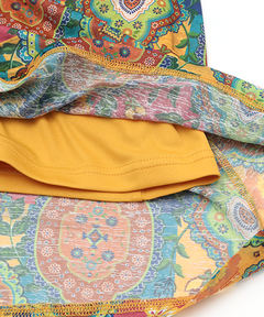 チチカカ |オーナメントパッチドッキングワンピース(大きいサイズ)　