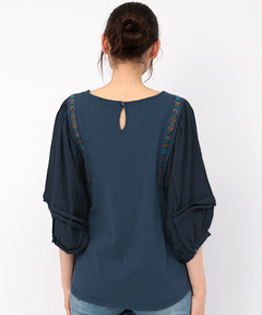 チチカカ |ギャザースリーブプルオーバー(大きいサイズ)