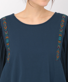 チチカカ |ギャザースリーブプルオーバー(大きいサイズ)