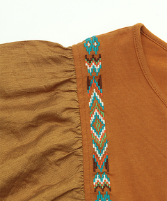 チチカカ |ギャザースリーブプルオーバー(大きいサイズ)