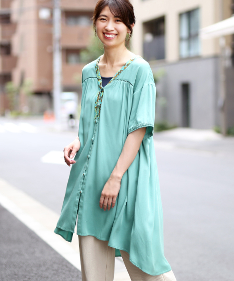 チチカカ |キカ刺繍チュニックワンピース