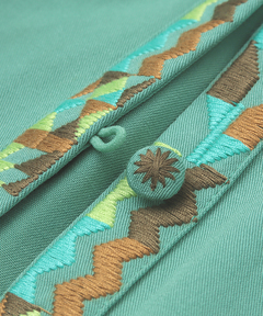 チチカカ |キカ刺繍チュニックワンピース(大きいサイズ)